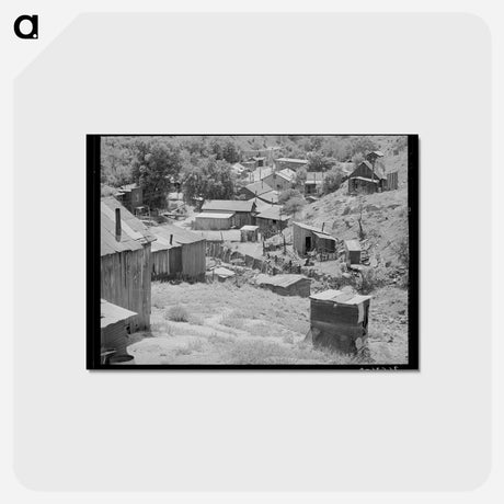 アートポストカード-Miners' Homes at Mogollon
 - ラッセル リー Postcard.