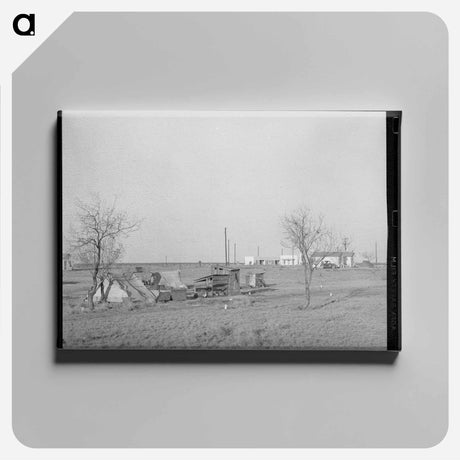 アートパネル-Camp of Mexican Laborers
 - ラッセル リー Canvas.