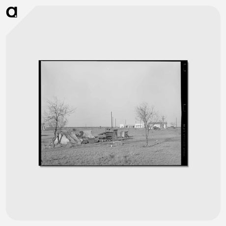 アートポストカード-Camp of Mexican Laborers
 - ラッセル リー Postcard.