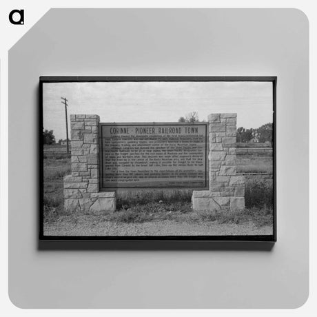 アートパネル-Corinne, Utah Roadside Sign
 - ラッセル リー Canvas.