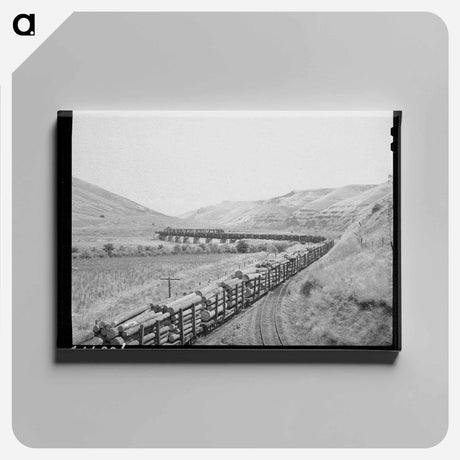 アートパネル-Logging Train, Spalding Junction
 - ラッセル リー Canvas.