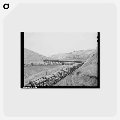 アートポストカード-Logging Train, Spalding Junction
 - ラッセル リー Postcard.