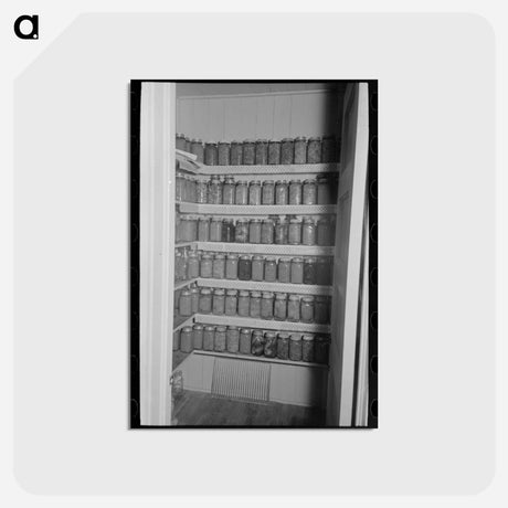 アートポストカード-Canned Goods, Lake Dick
 - ラッセル リー Postcard.