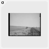 アートポストカード-Wheat Field Railroad
 - ラッセル リー Postcard.