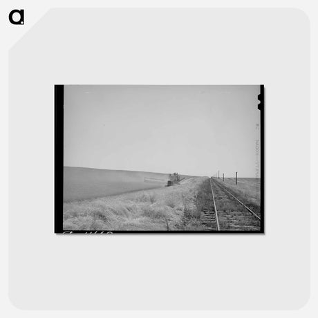 アートポストカード-Wheat Field Railroad
 - ラッセル リー Postcard.