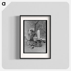 アートポスター-White Migrant Family's Outdoor Life
 - ラッセル リー Poster.