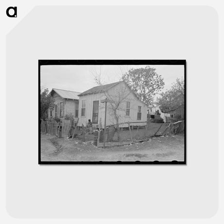 アートポストカード-Better Houses in the Mexican Quarter
 - ラッセル リー Postcard.