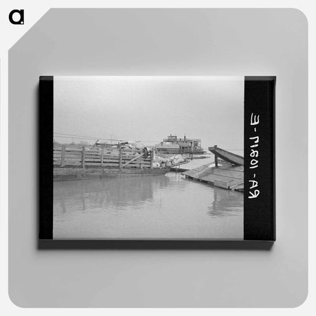 アートパネル-Flood Relief, New Madrid
 - ラッセル リー Canvas.