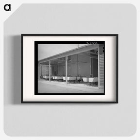 アートポスター-Laundry Tubs at Sinton
 - ラッセル リー Poster.