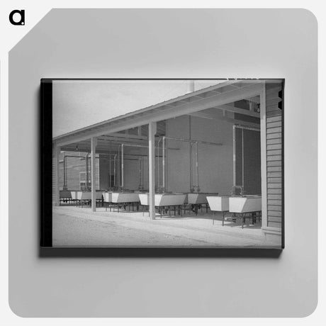 アートパネル-Laundry Tubs at Sinton
 - ラッセル リー Canvas.