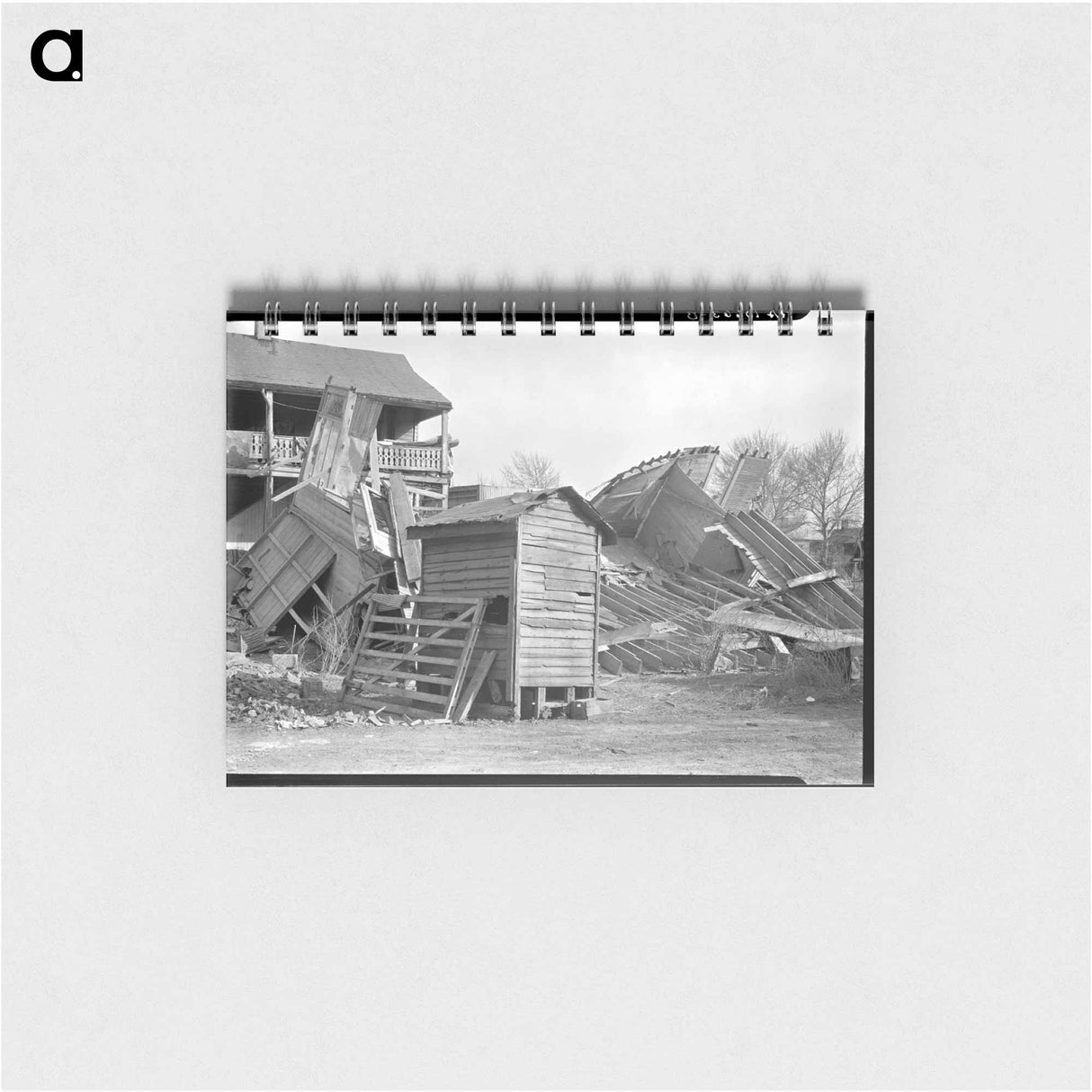 アートメモ帳-Flood Damage, Shawneetown
 - ラッセル リー Memo.