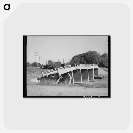 アートポストカード-Washed Out Bridge
 - ラッセル リー Postcard.
