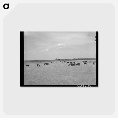 アートポストカード-Baca County Scene
 - ラッセル リー Postcard.