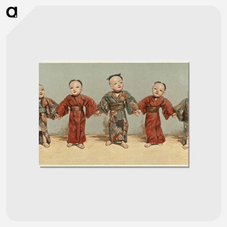 アートポストカード-Japanese Dolls
 - ボストン公共図書館 Postcard.