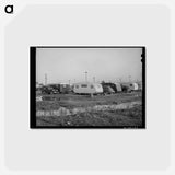 アートポストカード-Sunset Trailer Camp
 - ラッセル リー Postcard.