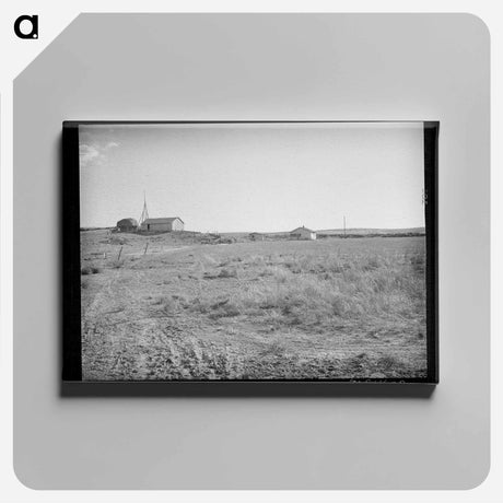 アートパネル-Farmstead on Black Canyon Project
 - ラッセル リー Canvas.