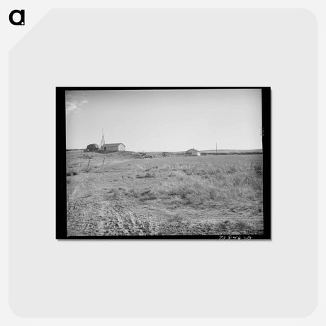 アートポストカード-Farmstead on Black Canyon Project
 - ラッセル リー Postcard.