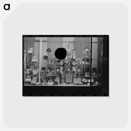 アートポストカード-Drugstore Window, Washington, D.C.
 - ラッセル リー Postcard.