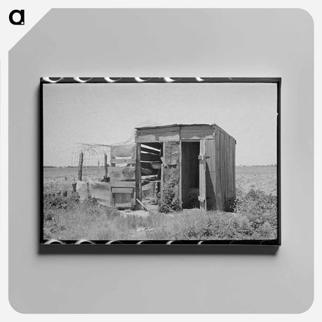 アートパネル-Combination Henhouse and Privy
 - ラッセル リー Canvas.
