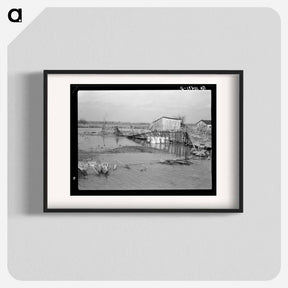 アートポスター-Flooded Farmland
 - ラッセル リー Poster.