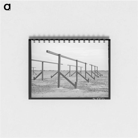 アートメモ帳-Clotheslines at the Migratory Labor Camp
 - ラッセル リー Memo.
