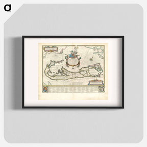 アートポスター-Mappa aestivarum insularum, alias Barmudas dictarum
 - ボストン公共図書館 Poster.
