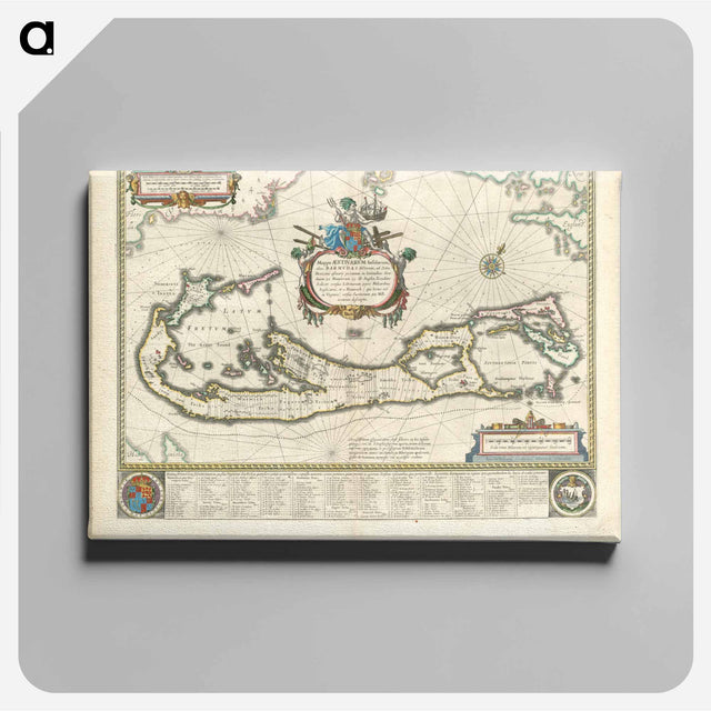 アートパネル-Mappa aestivarum insularum, alias Barmudas dictarum
 - ボストン公共図書館 Canvas.