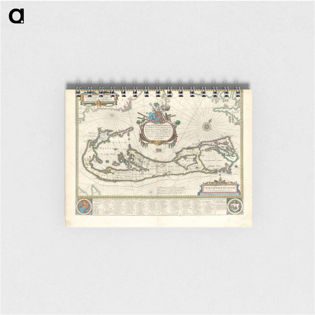 アートメモ帳-Mappa aestivarum insularum, alias Barmudas dictarum
 - ボストン公共図書館 Memo.