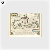 アートポストカード-Mappa aestivarum insularum, alias Barmudas dictarum
 - ボストン公共図書館 Postcard.
