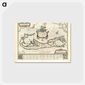 アートポストカード-Mappa aestivarum insularum, alias Barmudas dictarum
 - ボストン公共図書館 Postcard.