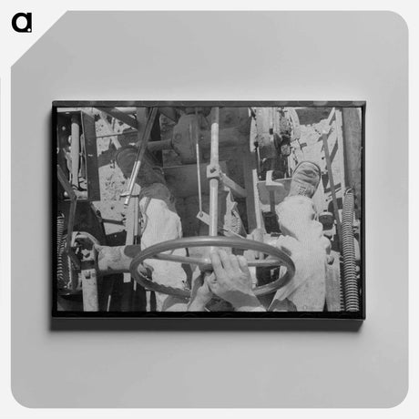 アートパネル-Day Laborer on Tractor
 - ラッセル リー Canvas.