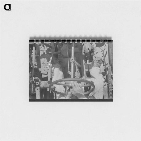 アートメモ帳-Day Laborer on Tractor
 - ラッセル リー Memo.