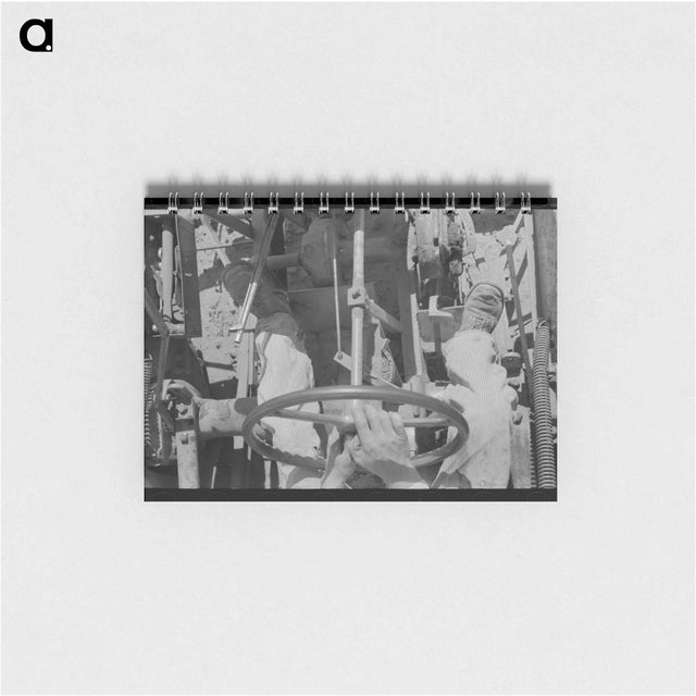 アートメモ帳-Day Laborer on Tractor
 - ラッセル リー Memo.