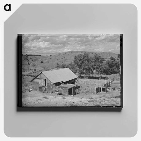 アートパネル-Barn and Corral, Concho, Arizona
 - ラッセル リー Canvas.