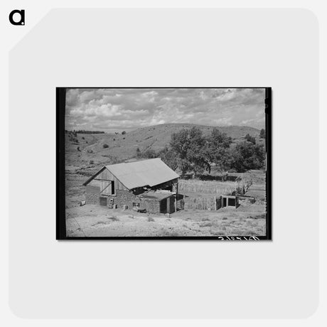 アートポストカード-Barn and Corral, Concho, Arizona
 - ラッセル リー Postcard.