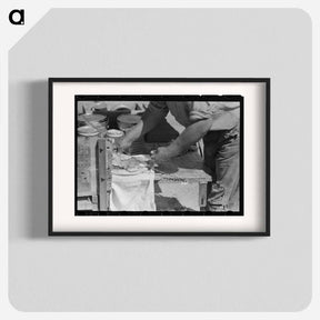 アートポスター-Cook with Dutch Oven Bread
 - ラッセル リー Poster.