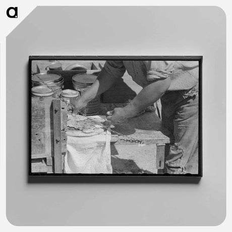 アートパネル-Cook with Dutch Oven Bread
 - ラッセル リー Canvas.