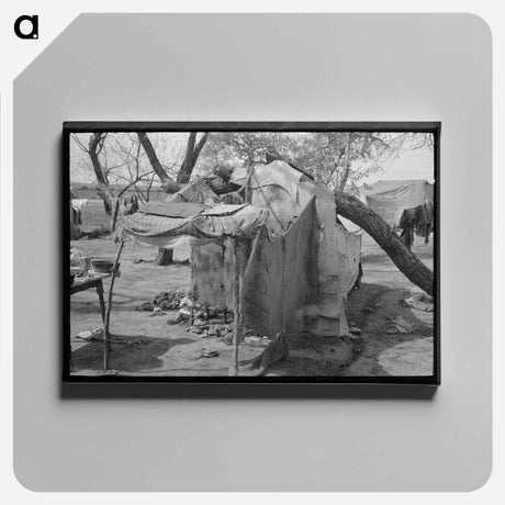 アートパネル-Migrant Tent Camp
 - ラッセル リー Canvas.