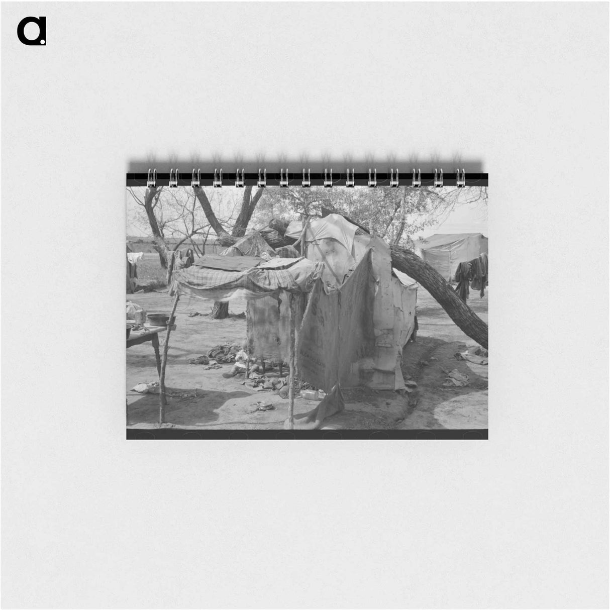 アートメモ帳-Migrant Tent Camp
 - ラッセル リー Memo.