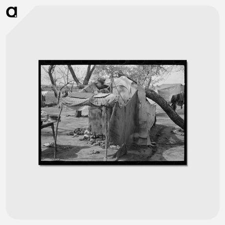 アートポストカード-Migrant Tent Camp
 - ラッセル リー Postcard.