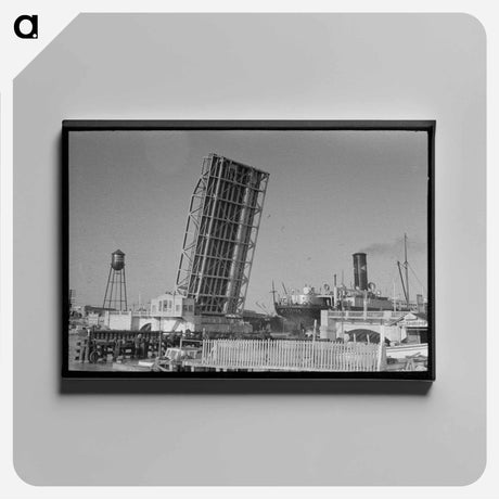 アートパネル-Corpus Christi Drawbridge
 - ラッセル リー Canvas.
