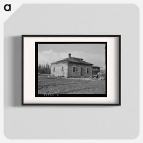アートポスター-Farmhouse on Cut-Over Land
 - ラッセル リー Poster.