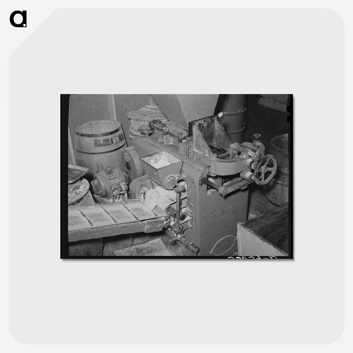 アートポストカード-Dough Delivery Machine
 - ラッセル リー Postcard.