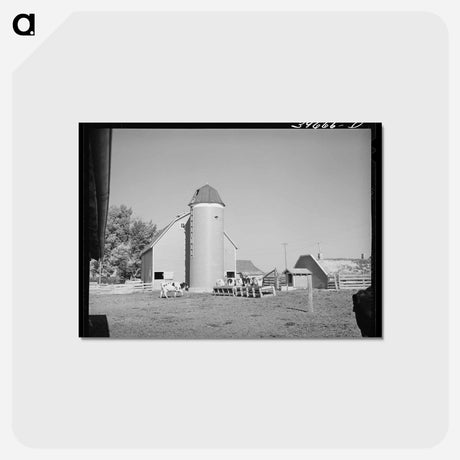 アートポストカード-Dairymen's Cooperative Creamery Farm
 - ラッセル リー Postcard.