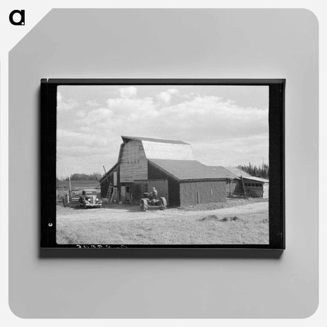 アートパネル-Barn on Panchot's Farm
 - ラッセル リー Canvas.