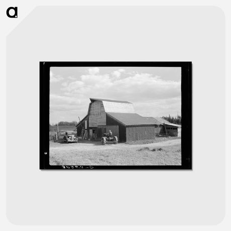 アートポストカード-Barn on Panchot's Farm
 - ラッセル リー Postcard.