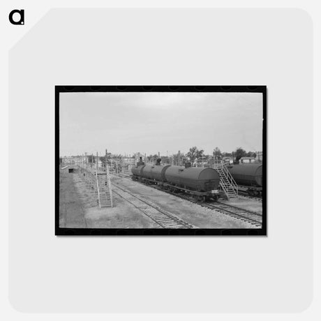 アートポストカード-Loading Platform, Seminole Oil Field
 - ラッセル リー Postcard.