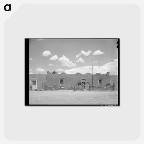 アートポストカード-Adobe House, Costilla
 - ラッセル リー Postcard.