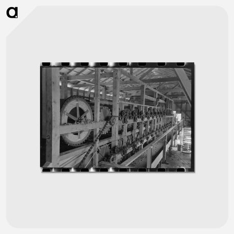 アートポストカード-Hop Picker Machinery
 - ラッセル リー Postcard.