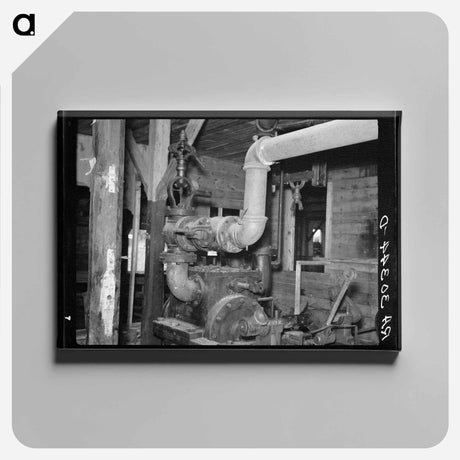 アートパネル-Ericsburg Mill Machinery
 - ラッセル リー Canvas.